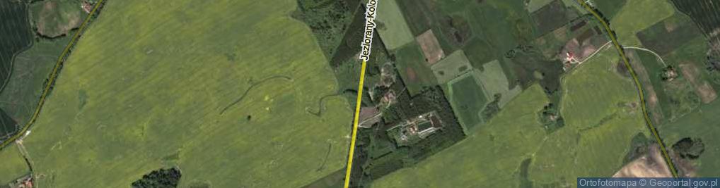 Zdjęcie satelitarne Jeziorany-Kolonie ul.