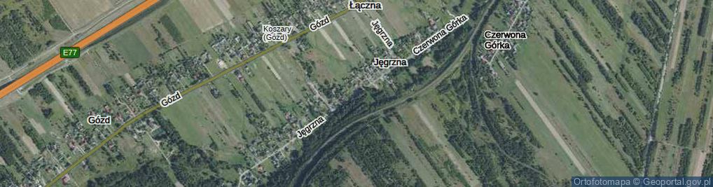 Zdjęcie satelitarne Jęgrzna ul.