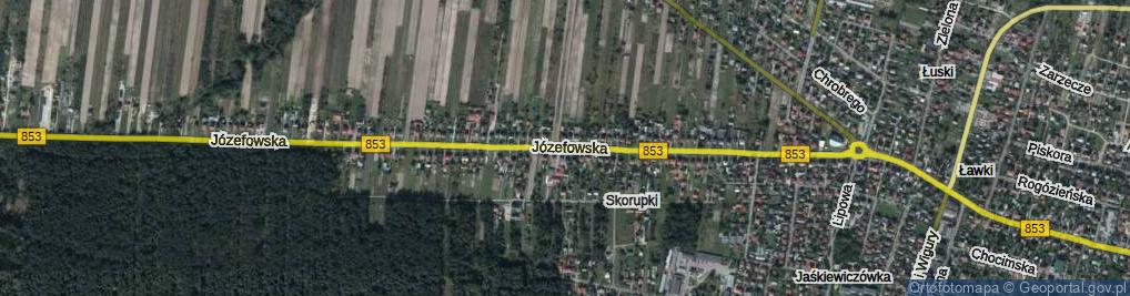 Zdjęcie satelitarne Józefowska ul.