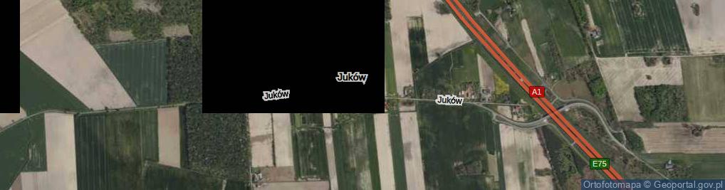 Zdjęcie satelitarne Juków ul.