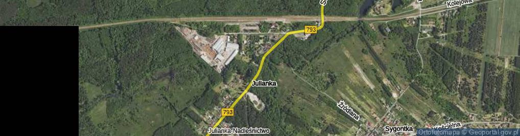 Zdjęcie satelitarne Julianka ul.