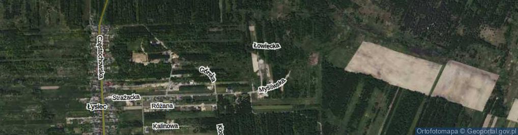 Zdjęcie satelitarne Jurajska ul.