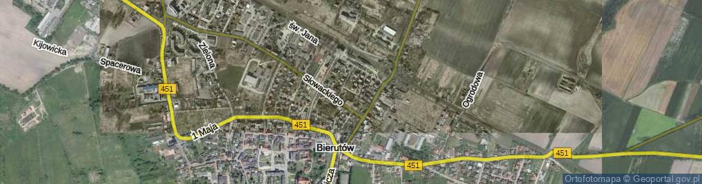 Zdjęcie satelitarne Kasztanowa ul.