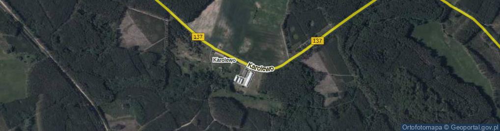 Zdjęcie satelitarne Karolewo ul.