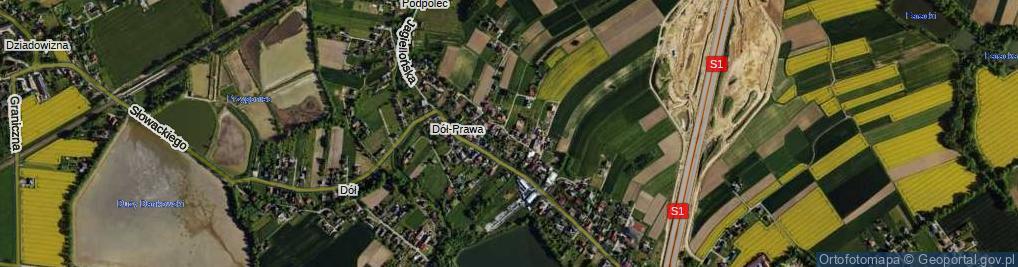 Zdjęcie satelitarne Kamieniarska ul.