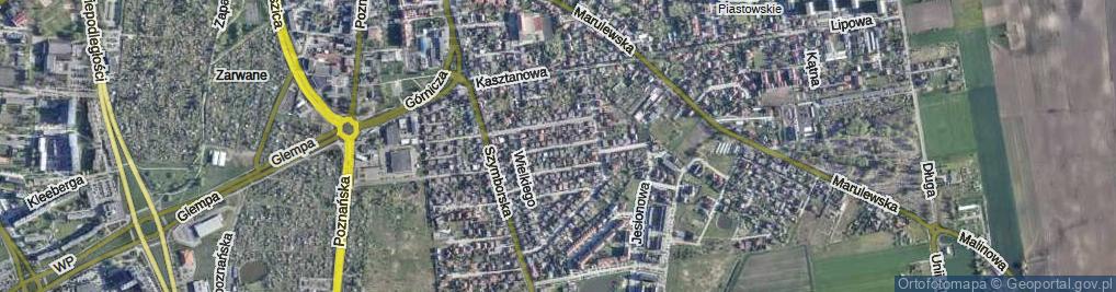 Zdjęcie satelitarne Kazimierza Sprawiedliwego ul.