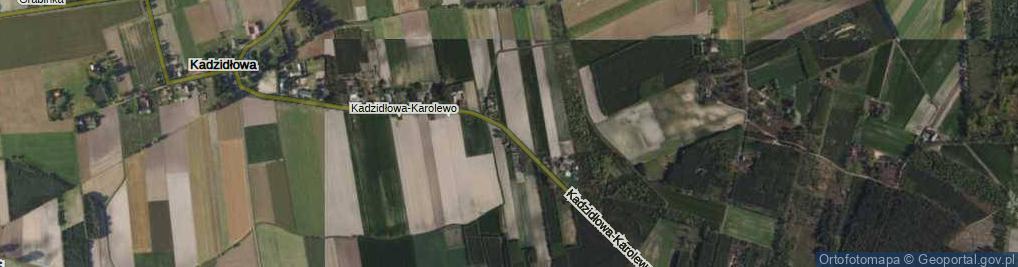 Zdjęcie satelitarne Kadzidłowa-Karolewo ul.