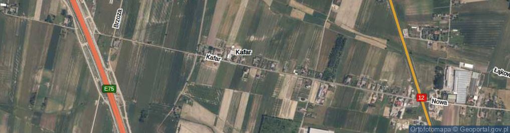 Zdjęcie satelitarne Kafar ul.