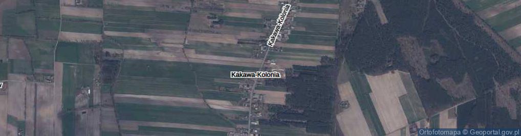 Zdjęcie satelitarne Kakawa-Kolonia ul.