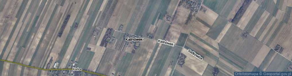 Zdjęcie satelitarne Kalinówek ul.