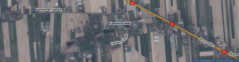 Zdjęcie satelitarne Kamienna-Wieś ul.