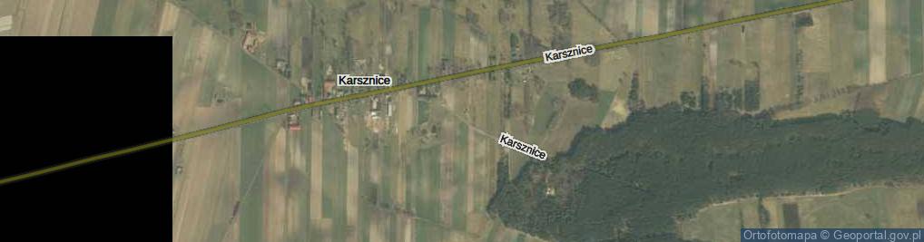 Zdjęcie satelitarne Karsznice ul.