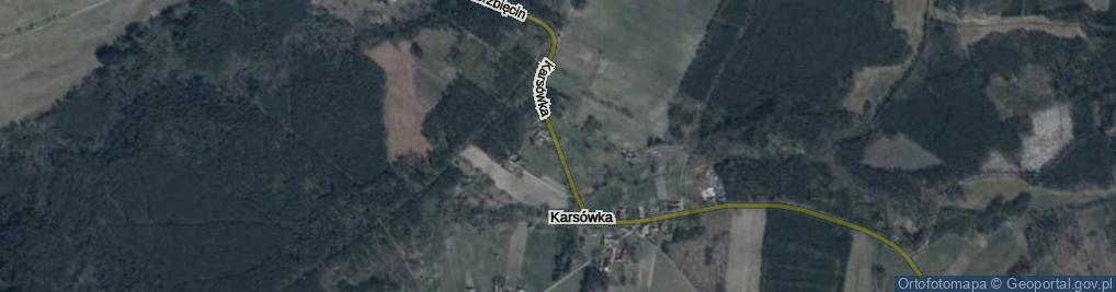Zdjęcie satelitarne Karsówka ul.