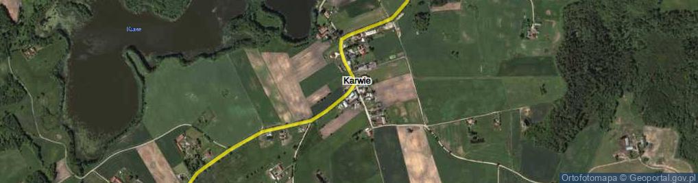 Zdjęcie satelitarne Karwie ul.
