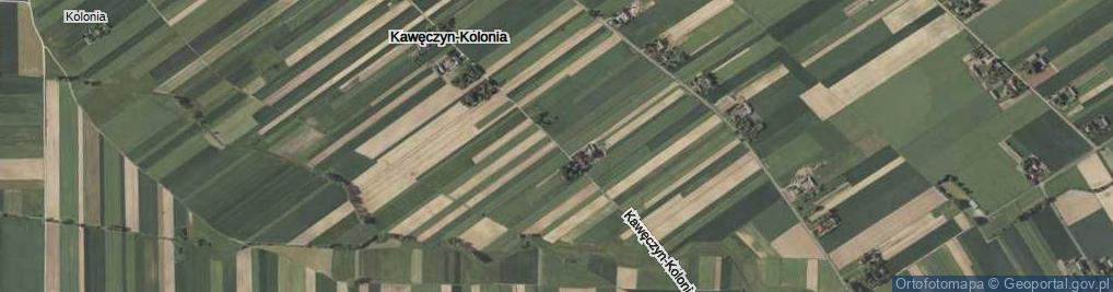 Zdjęcie satelitarne Kawęczyn-Kolonia ul.