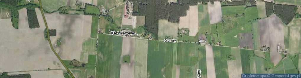 Zdjęcie satelitarne Kazimierzewo ul.