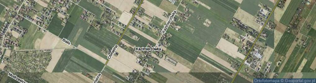 Zdjęcie satelitarne Kazimierzówka ul.