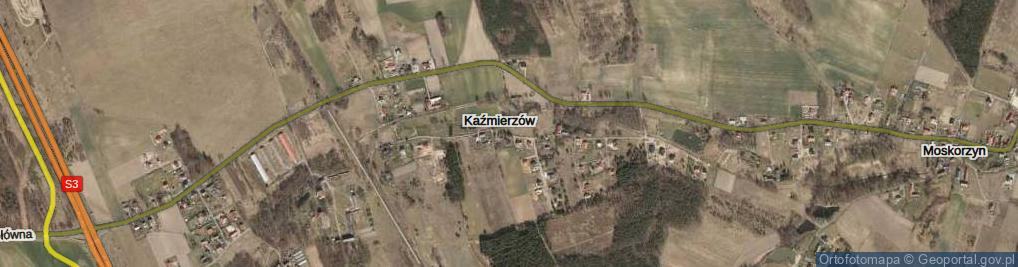 Zdjęcie satelitarne Kaźmierzów ul.