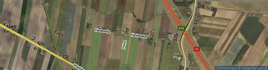 Zdjęcie satelitarne Kaniewska ul.