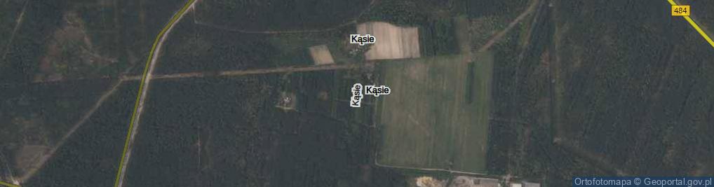 Zdjęcie satelitarne Kąsie ul.