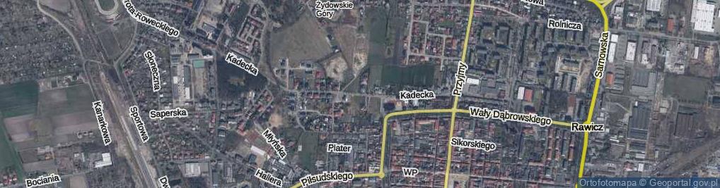 Zdjęcie satelitarne Kadecka ul.