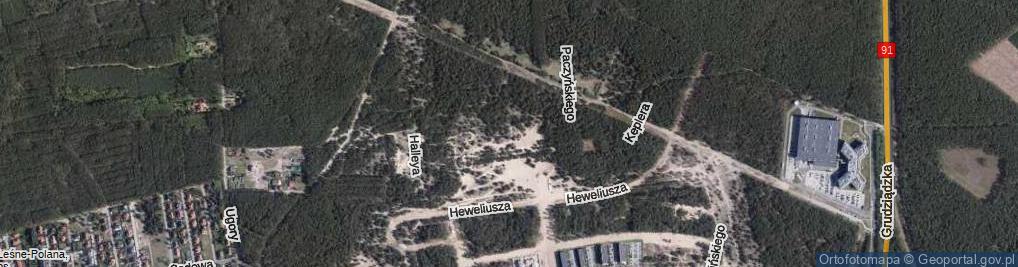 Zdjęcie satelitarne Kaźmierczak-Połońskiej Heleny ul.