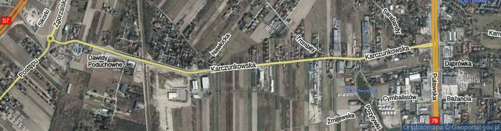 Zdjęcie satelitarne Karczunkowska ul.