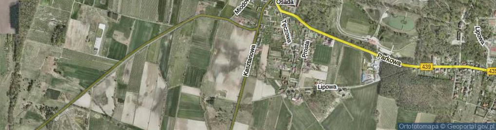 Zdjęcie satelitarne Kasztanowa ul.