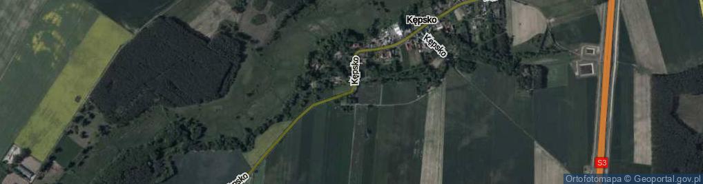 Zdjęcie satelitarne Kępsko ul.
