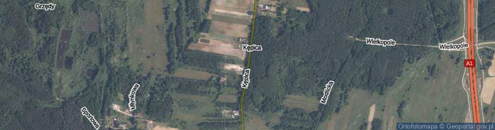 Zdjęcie satelitarne Kępica ul.