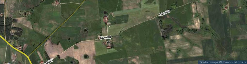 Zdjęcie satelitarne Kierwiny ul.