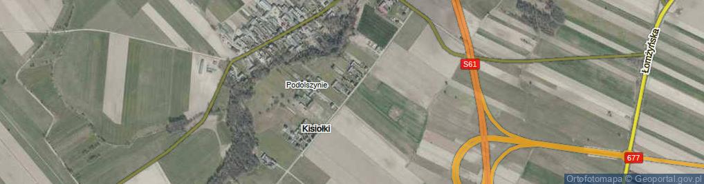 Zdjęcie satelitarne Kisiołki ul.