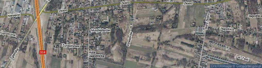 Zdjęcie satelitarne Kirasjerów ul.