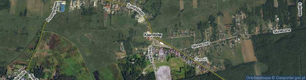 Zdjęcie satelitarne Klembów ul.