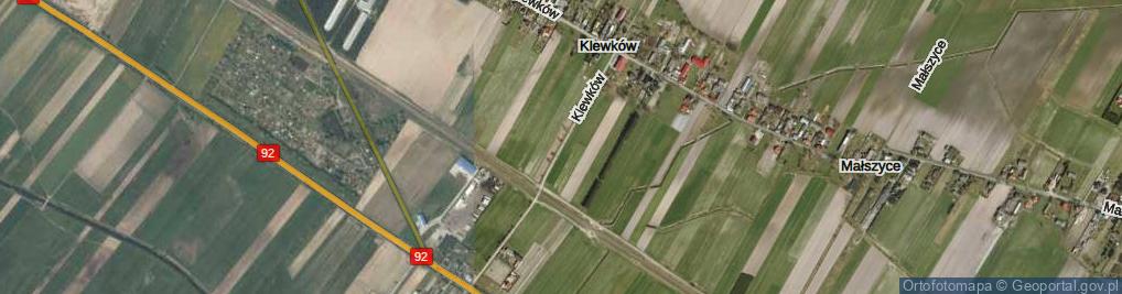 Zdjęcie satelitarne Klewków ul.