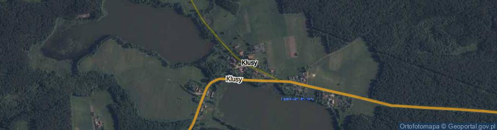 Zdjęcie satelitarne Klusy ul.
