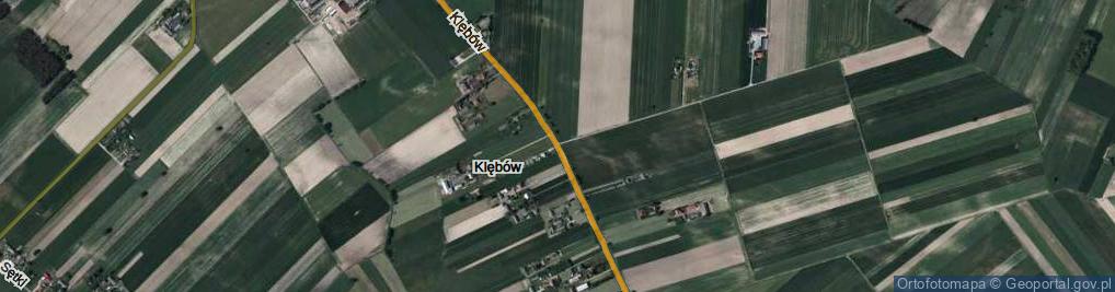 Zdjęcie satelitarne Klębów ul.
