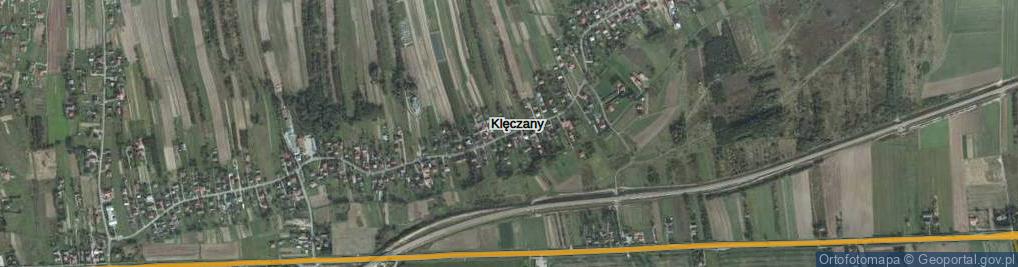 Zdjęcie satelitarne Klęczany ul.