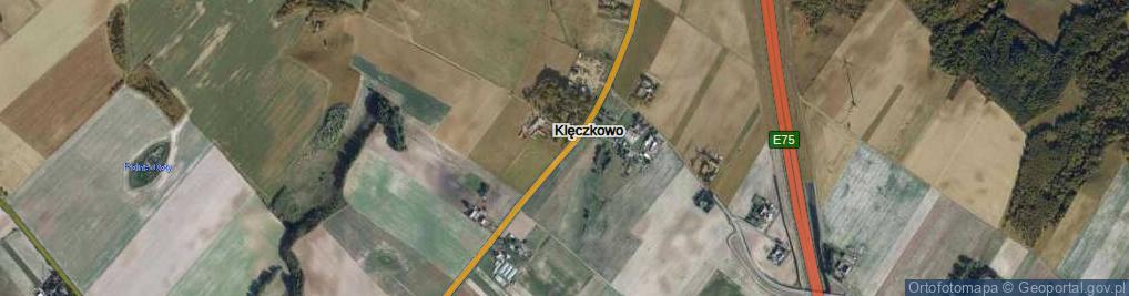 Zdjęcie satelitarne Klęczkowo ul.