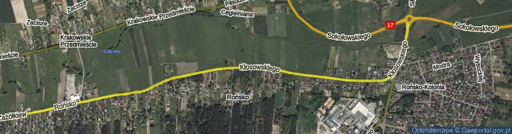 Zdjęcie satelitarne Kłosowskiego ul.