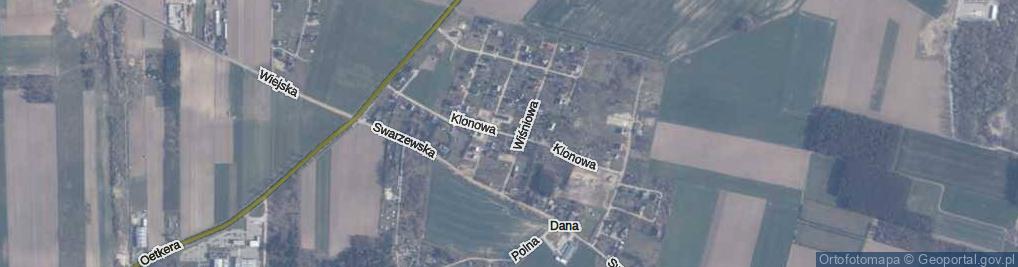 Zdjęcie satelitarne Klonowa ul.