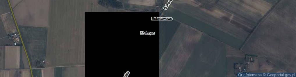 Zdjęcie satelitarne Kostrzyca ul.