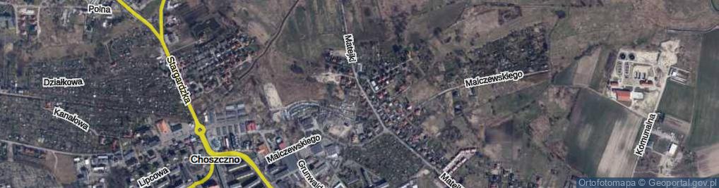 Zdjęcie satelitarne Kossaka ul.