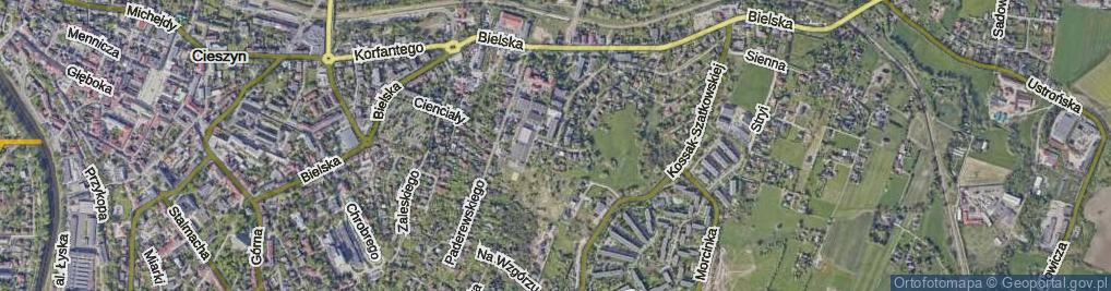 Zdjęcie satelitarne Kołłątaja Hugo ul.