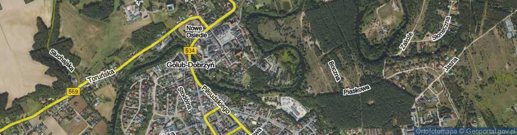 Zdjęcie satelitarne Kościelna ul.