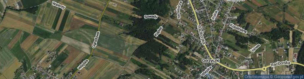 Zdjęcie satelitarne Kopiec ul.