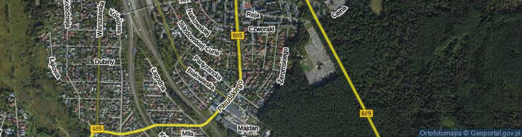 Zdjęcie satelitarne Kołłątaja Hugo ul.