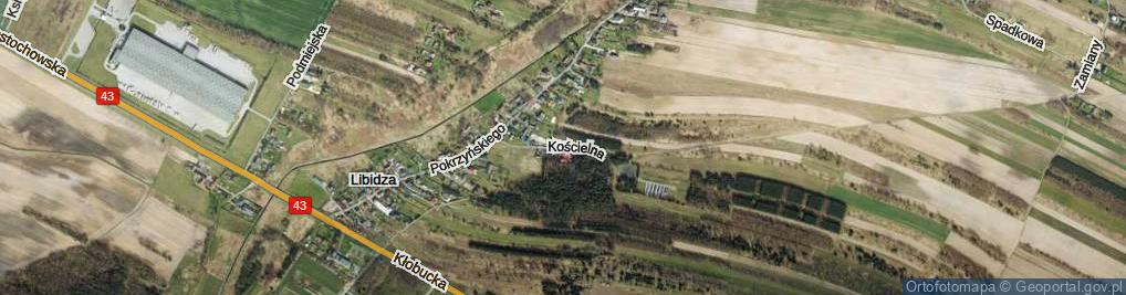 Zdjęcie satelitarne Kościelna ul.