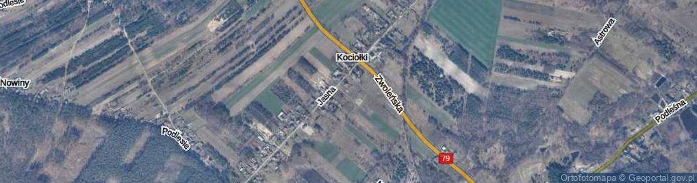 Zdjęcie satelitarne Kociołki ul.