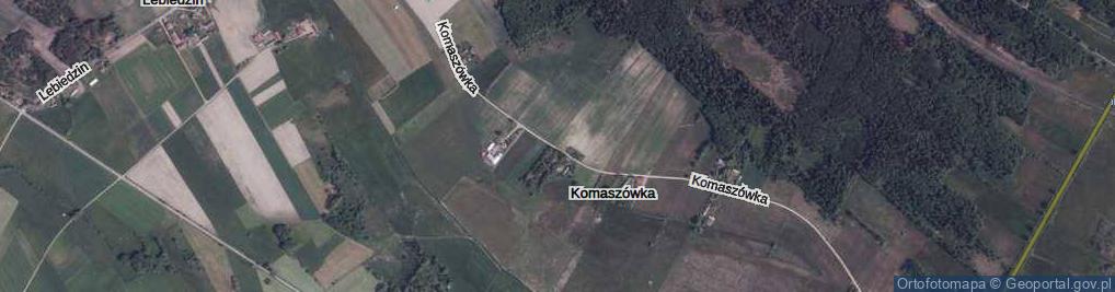 Zdjęcie satelitarne Komaszówka ul.